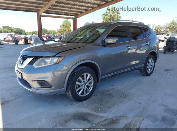 KNMAT2MV0GP639171 2016 NISSAN ROGUE Gray Vista tres cuartos delantera izquierda