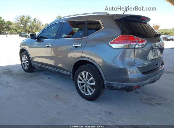 KNMAT2MV0GP639171 2016 NISSAN ROGUE Gray Trasero izquierdo