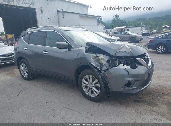 KNMAT2MV0GP653135 2016 NISSAN ROGUE Gray Դիմացի տեսք