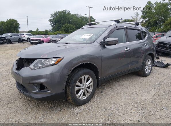KNMAT2MV0GP680609 2016 NISSAN ROGUE Gray Передня ліва чверть
