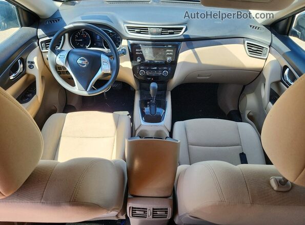 KNMAT2MV0GP685048 2016 NISSAN ROGUE Brown Вид панелі приладів