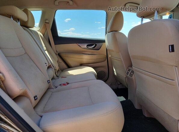 KNMAT2MV0GP685048 2016 NISSAN ROGUE Brown Вид задніх сидінь