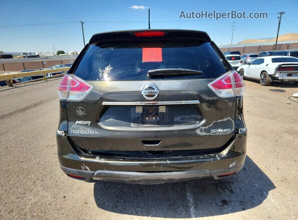 KNMAT2MV0GP685048 2016 NISSAN ROGUE Brown Вид ззаду