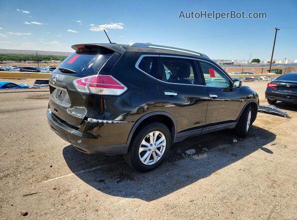 KNMAT2MV0GP685048 2016 NISSAN ROGUE Brown Задня права чверть