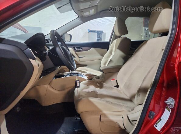 KNMAT2MV0GP703337 2016 NISSAN ROGUE Red Սալոնի դիմացի տեսք