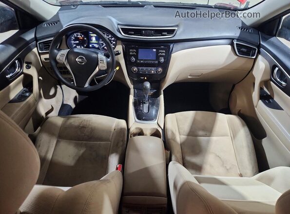 KNMAT2MV0GP703337 2016 NISSAN ROGUE Red Առջևի վահանակի տեսք