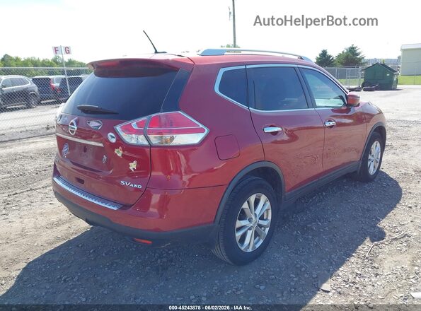 KNMAT2MV0GP713284 2016 NISSAN ROGUE Red Rear right