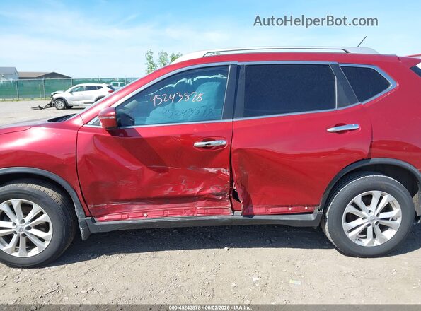 KNMAT2MV0GP713284 2016 NISSAN ROGUE Red Front view
