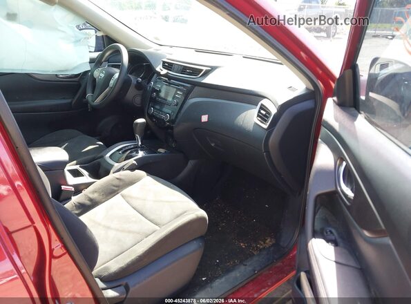 KNMAT2MV0GP713284 2016 NISSAN ROGUE Red Front interior view