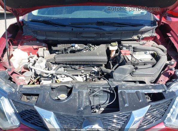KNMAT2MV0GP713284 2016 NISSAN ROGUE Red Rear view