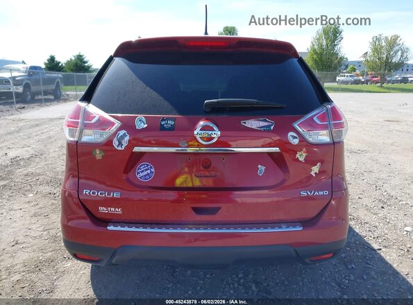 KNMAT2MV0GP713284 2016 NISSAN ROGUE Red 