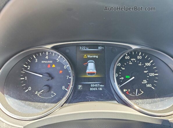 KNMAT2MV0GP724561 2016 NISSAN ROGUE Gray Instrument cluster view