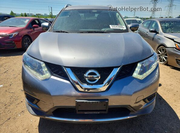 KNMAT2MV0GP724561 2016 NISSAN ROGUE Gray Front view