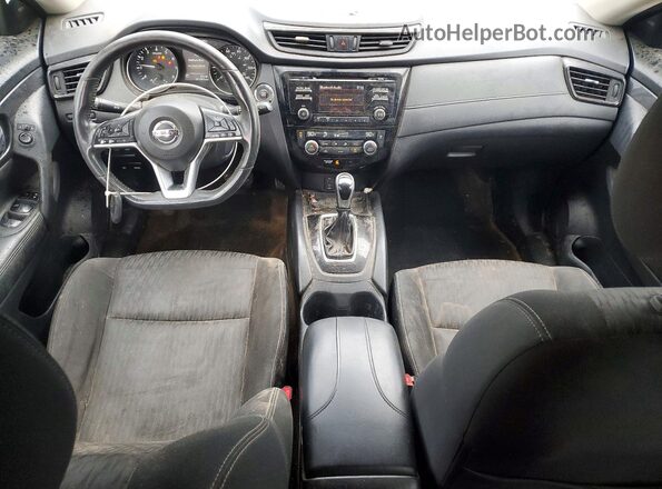 KNMAT2MV0HP544224 2017 NISSAN ROGUE Black Вид панелі приладів