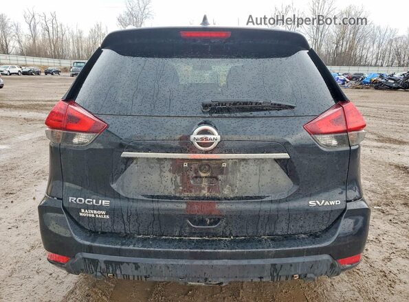 KNMAT2MV0HP544224 2017 NISSAN ROGUE Black Вид ззаду