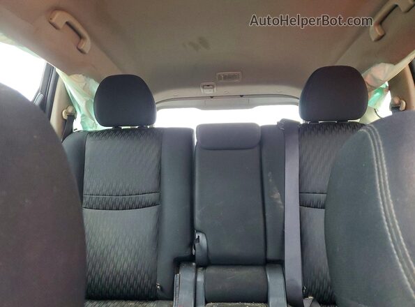 KNMAT2MV0HP544224 2017 NISSAN ROGUE Black Вид задніх сидінь