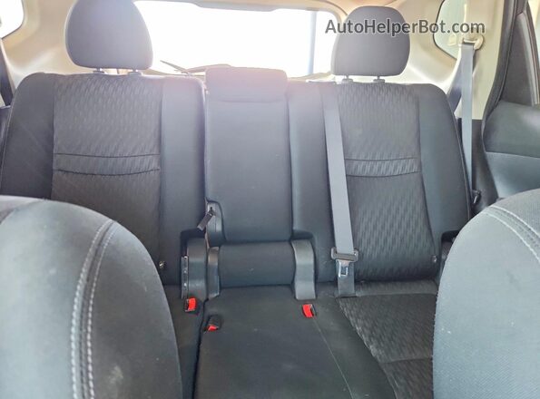 KNMAT2MV0HP558818 2017 NISSAN ROGUE Black Հետևի նստատեղերի տեսք