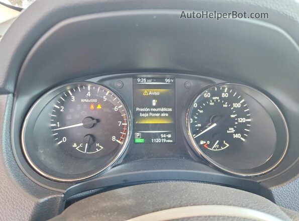 KNMAT2MV0HP558818 2017 NISSAN ROGUE Black Սարքավորումների վահանակի տեսք