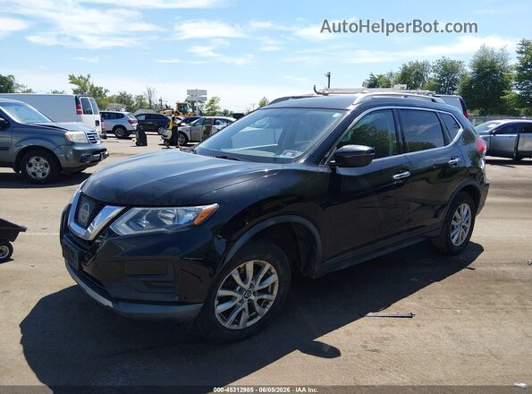 KNMAT2MV0HP582276 2017 NISSAN ROGUE Black წინა მარცხენა ხედი სამი მეოთხედიდან