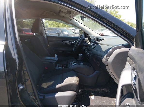 KNMAT2MV0HP582276 2017 NISSAN ROGUE Black წინა სალონის ხედი