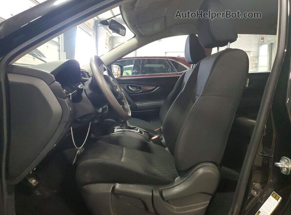 KNMAT2MV0HP598722 2017 NISSAN ROGUE Black წინა სალონის ხედი