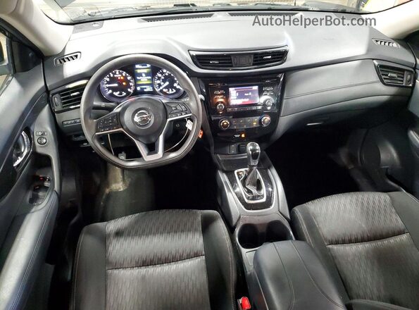 KNMAT2MV0HP598722 2017 NISSAN ROGUE Black წინა პანელის ხედი