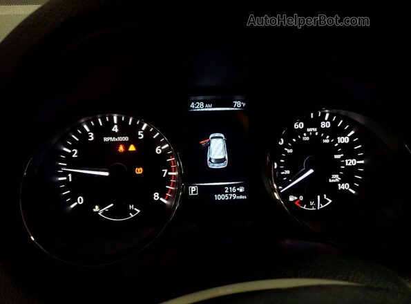 KNMAT2MV0HP598722 2017 NISSAN ROGUE Black ხელსაწყოთა პანელის ხედი