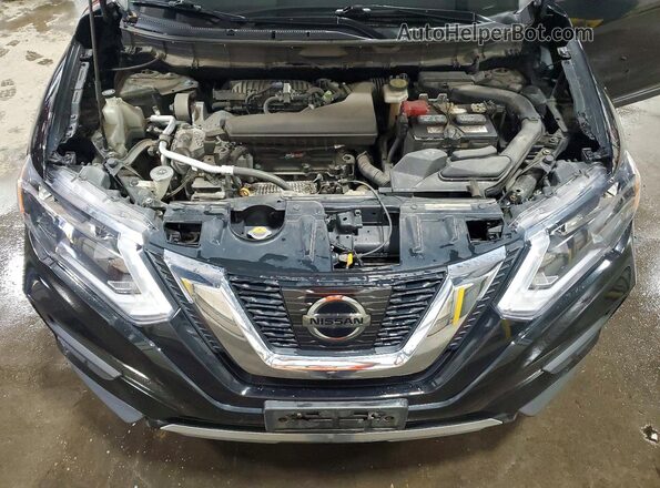 KNMAT2MV0HP598722 2017 NISSAN ROGUE Black ძრავის განყოფილების ხედი
