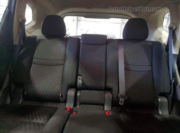 KNMAT2MV0HP598722 2017 NISSAN ROGUE Black უკანა სავარძლების ხედი