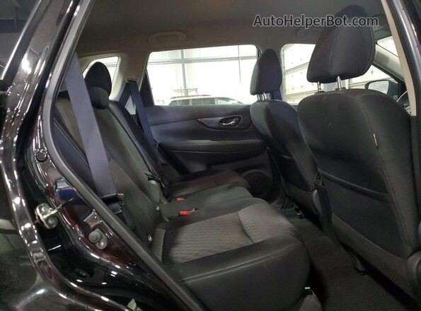KNMAT2MV0HP598722 2017 NISSAN ROGUE Black უკანა სალონის ხედი