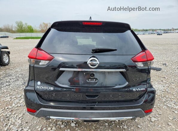 KNMAT2MV0JP583045 2018 NISSAN ROGUE Black Widok z tyłu