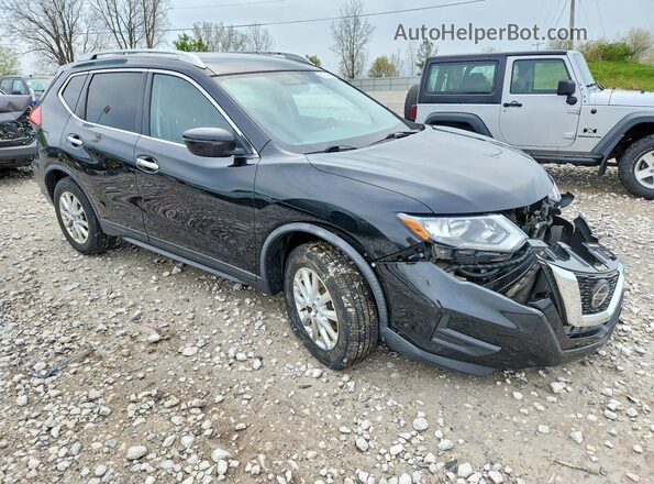 KNMAT2MV0JP583045 2018 NISSAN ROGUE Black Przód prawy