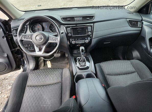 KNMAT2MV0JP583045 2018 NISSAN ROGUE Black Widok deski rozdzielczej