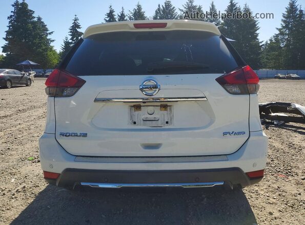 KNMAT2MV0KP539466 2019 NISSAN ROGUE White Вид ззаду