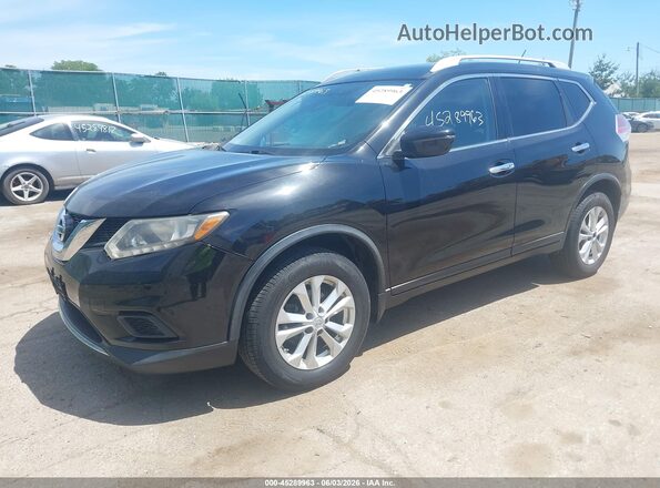 KNMAT2MV1GP596928 2016 NISSAN ROGUE Black Front left