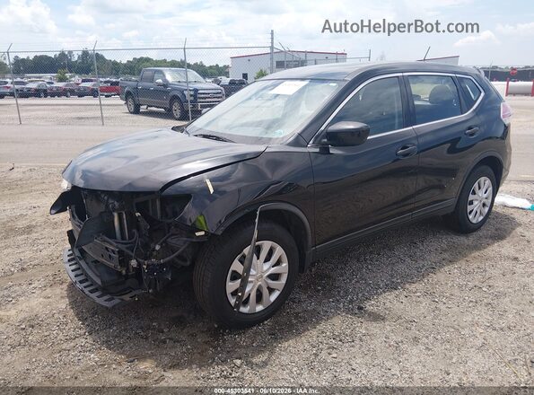 KNMAT2MV1GP610777 2016 NISSAN ROGUE Black Передня ліва чверть