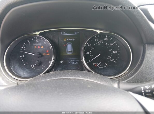 KNMAT2MV1GP610777 2016 NISSAN ROGUE Black Вид задніх сидінь