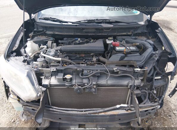 KNMAT2MV1GP610777 2016 NISSAN ROGUE Black Вид ззаду