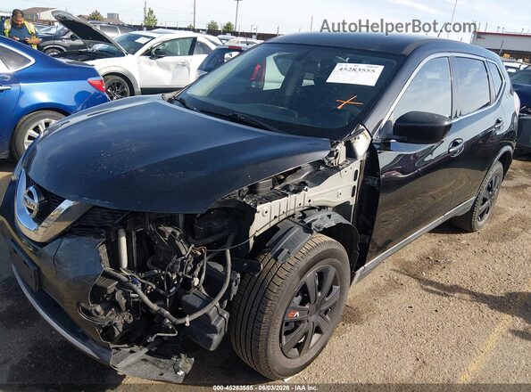 KNMAT2MV1GP624775 2016 NISSAN ROGUE Black Front left