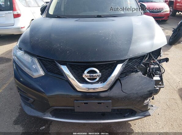 KNMAT2MV1GP624775 2016 NISSAN ROGUE Black Front view