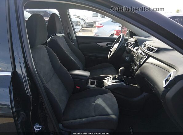 KNMAT2MV1GP624775 2016 NISSAN ROGUE Black Front interior view