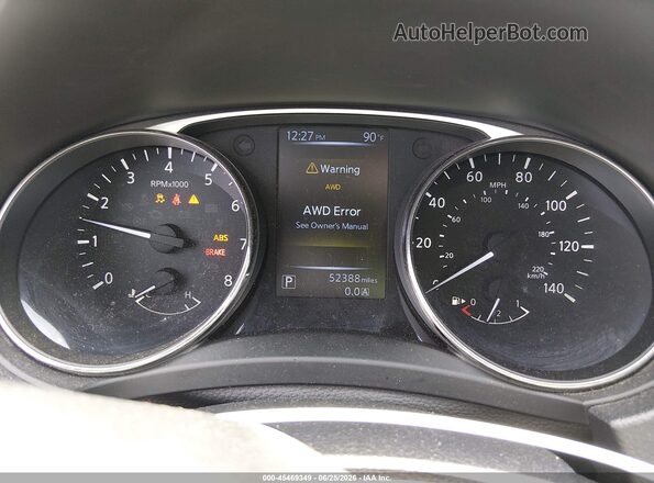 KNMAT2MV1GP652057 2016 NISSAN ROGUE Gray Հետևի նստատեղերի տեսք