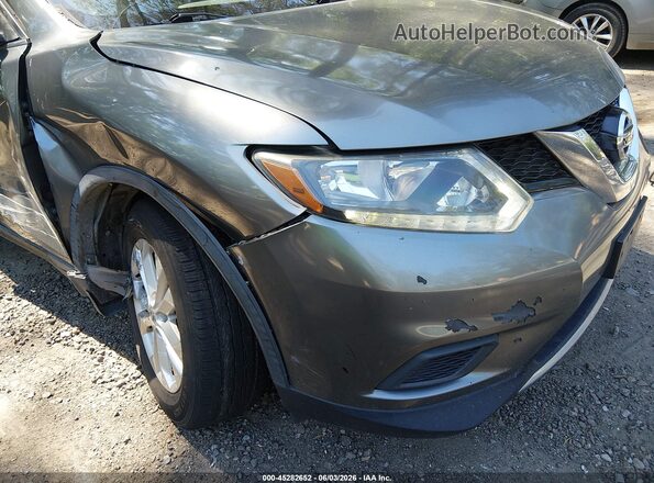 KNMAT2MV1GP726786 2016 NISSAN ROGUE Gray Դիմացի տեսք