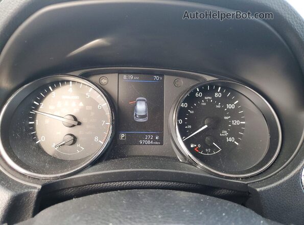KNMAT2MV1JP503414 2018 NISSAN ROGUE Silver Вид щитка приладів