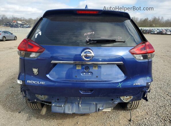 KNMAT2MV1JP562897 2018 NISSAN ROGUE Blue Հետևի տեսք