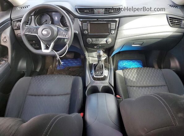 KNMAT2MV1JP562897 2018 NISSAN ROGUE Blue Առջևի վահանակի տեսք