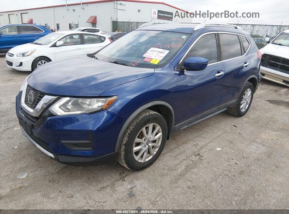 KNMAT2MV1JP569025 2018 NISSAN ROGUE Blue Vista tres cuartos delantera izquierda