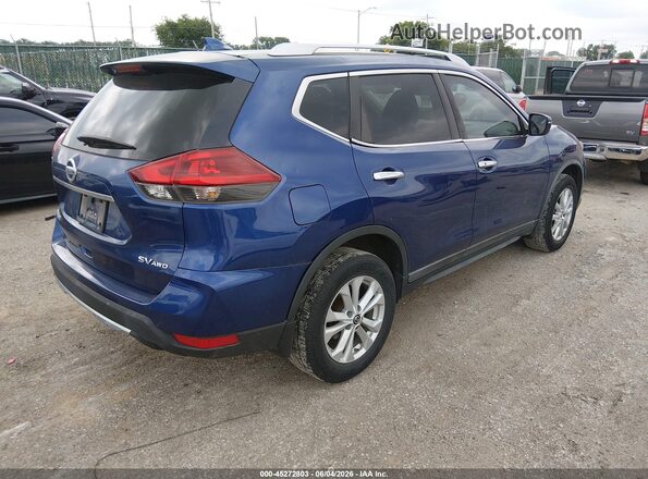 KNMAT2MV1JP569025 2018 NISSAN ROGUE Blue Trasero derecho