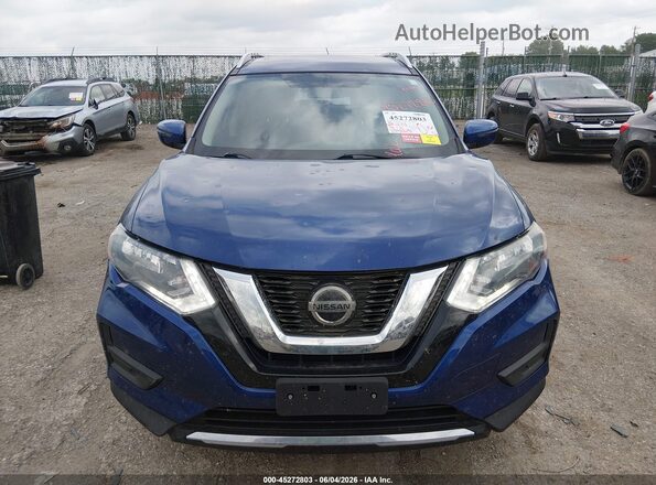 KNMAT2MV1JP569025 2018 NISSAN ROGUE Blue Vista del cuadro de instrumentos