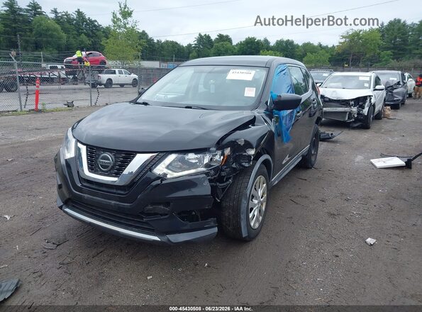 KNMAT2MV1JP589873 2018 NISSAN ROGUE Black Դիմացի տեսք